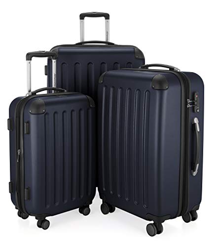 HAUPTSTADTKOFFER - Spree - Luggage Suitcase Hardside Spinner Trolley Expandable. 65 cm, TSA, Darkblue
