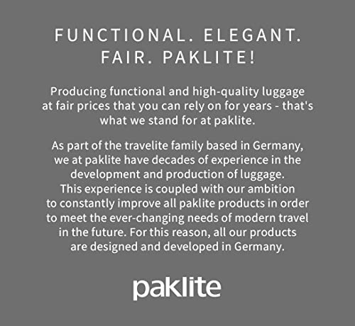 paklite 4-wheel carry-on soft luggage suitcase cabin size S, TSA lock, DERBY luggage series: stylish trolley in two-tone look, 55cm, 41 litres