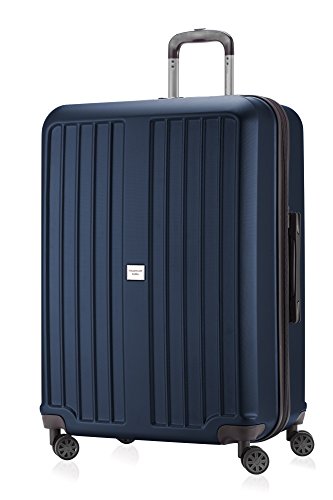 HAUPTSTADTKOFFER - X-Berg - Luggage Suitcase Hardside Spinner Trolley 4 Wheel Expandable, TSA, 75 cm, Darkblue mat