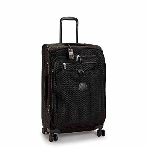 Kipling New YOURI Spin M, Medium Expandable Spinner, 68cm, 70 L, Signature Emb