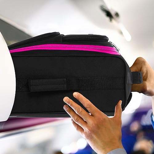 Flight Knight Set of 2 Carry On Cabin Suitcase easyJet Underseat Approved 2 Wheels Lightweight Bag Ideal for Airline Travel 45x36x20cm