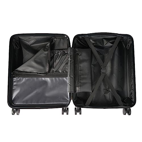Cabin Max Anode Cabin Suitcase 55x40x20 Built in Lock, Lightweight, Hard Shell, 4 Wheels, Suitable for Ryanair, Easyjet, Jet 2 Paid Carry on (Arctic White, 55 x 40 x 20 cm)