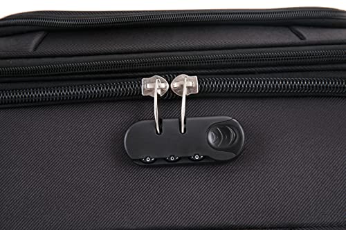 FLYMAX 24" Medium Super Lightweight 4 Wheel Suitcase Luggage Expandable with Wheels