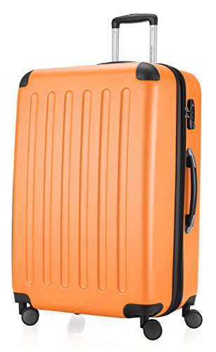 HAUPTSTADTKOFFER Spree - Hartschalen-Koffer Koffer Trolley Rollkoffer Reisekoffer, TSA, Hand Luggage, 65 cm, 82 liters, Orange