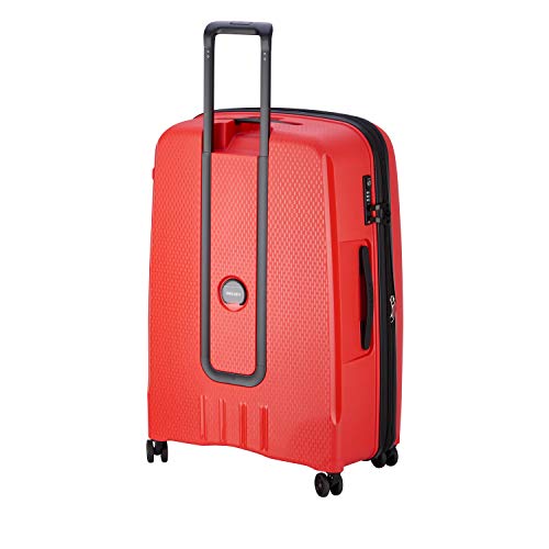 DELSEY PARIS - BELMONT PLUS - Large Rigid Suitcase extendable - 76x52x34 cm - 110 liters - L - Goldange tangerine