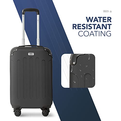 LUGG 20 Inch Suitcase Hard Shell Case 4 Wheel Cabin & Hold Luggage Lightweight ABS Material with TSA Lock Approved for Travel with easyJet, British Airways, Virgin Atlantic, Emirates ect