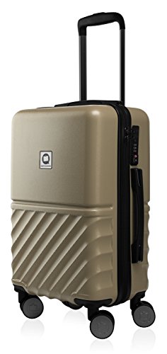 Hauptstadtkoffer Boxi - Hartschalen-Koffer Koffer Trolley Rollkoffer Reisekoffer TSA, 4 Rollen, Hand Luggage 65 Centimeters 70 Gold