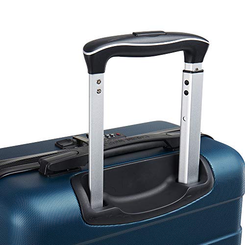 Cabin Max Anode Cabin Suitcase 55x40x20 Built in Lock, Lightweight, Hard Shell, 4 Wheels, Suitable for Ryanair, Easyjet, Jet 2 Paid Carry on (Endless Sea, 55 x 40 x 20 cm)