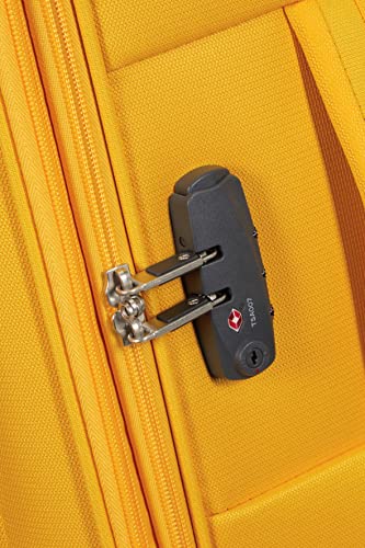 Samsonite Citybeat - Spinner S (Length: 40 cm), Cabin Luggage, 55 cm, 42 L, Yellow (Golden Yellow), Yellow (Golden Yellow), Spinner S (55 cm - 42 L), Hand Luggage