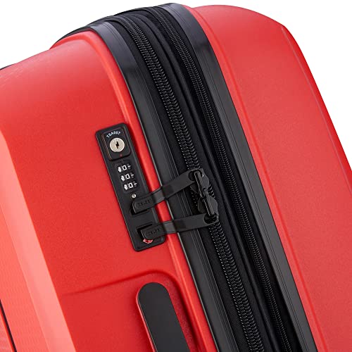 DELSEY PARIS - BELMONT PLUS - Large Rigid Suitcase extendable - 76x52x34 cm - 110 liters - L - Goldange tangerine