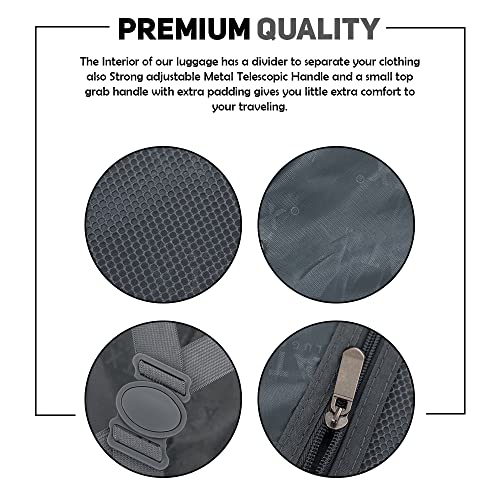 ATX Luggage Suitcase Medium Size Super Lightweight Expandable Durable ABS Hard Shell Suitcase with 4 Dual Spinner Wheels and Built-in 3 Digit Combination Lock (Forest Green, 24Inches, 86Liter)