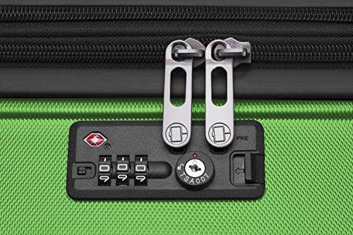 HAUPTSTADTKOFFER - X-Berg - Luggage Suitcase Hardside Spinner Trolley 4 Wheel Expandable, TSA, 65 cm, Applegreen mat