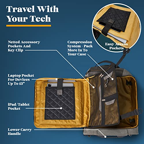 Cabin Max Manhattan Hybrid 44L 55x40x20cm Backpack/Trolley Carry on Hand Luggage