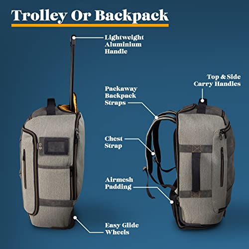 Cabin Max Manhattan Hybrid 44L 55x40x20cm Backpack/Trolley Carry on Hand Luggage