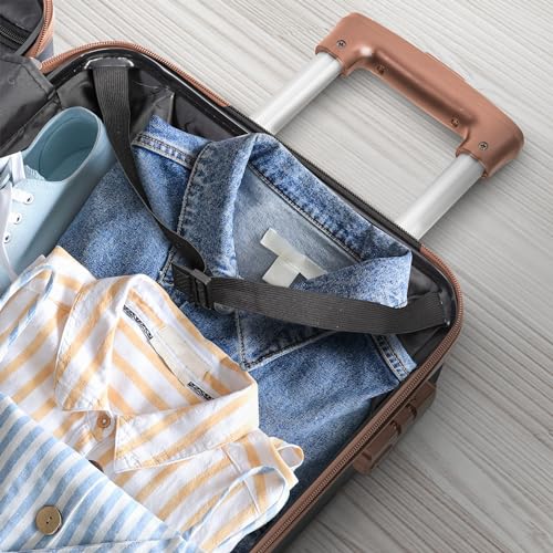 LUGG 20 Inch Jetset Lightweight Travel Carry On Suitcase, ABS, Water Resistant & TSA Lock - Easyjet Overhead (48x36x20cm)