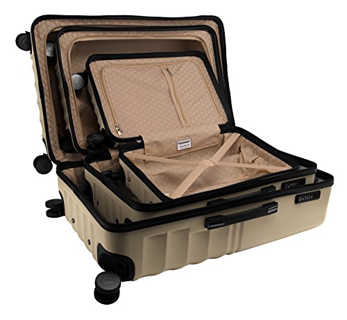 Hauptstadtkoffer Boxi - Hartschalen-Koffer Koffer Trolley Rollkoffer Reisekoffer TSA, 4 Rollen, Hand Luggage 65 Centimeters 70 Gold