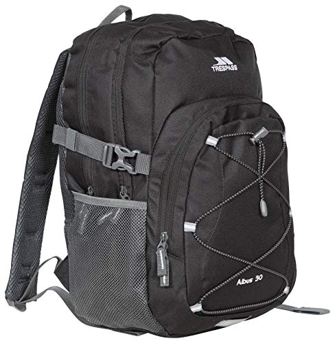 Trespass Albus Backpack/ Rucksack - Black, 30 Litres