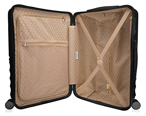 Hauptstadtkoffer Boxi - Set of 3 Hard-Side Luggages Trolley Hardside Hard Shell Suitcase Expandable, TSA, (S, M & L), Black