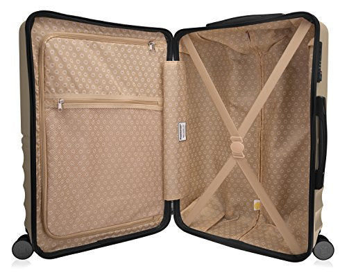 Hauptstadtkoffer Boxi - Hartschalen-Koffer Koffer Trolley Rollkoffer Reisekoffer TSA, 4 Rollen, Hand Luggage 65 Centimeters 70 Gold