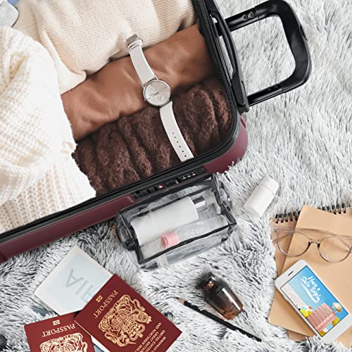 Flight Knight Premium Hard Shell Lightweight Cabin Suitcase - 8 Spinner Wheels - Built-in TSA Lock & USB Port - Luggage Approved for Over 100 Airlines Including easyJet Underseat - 45x36x20cm