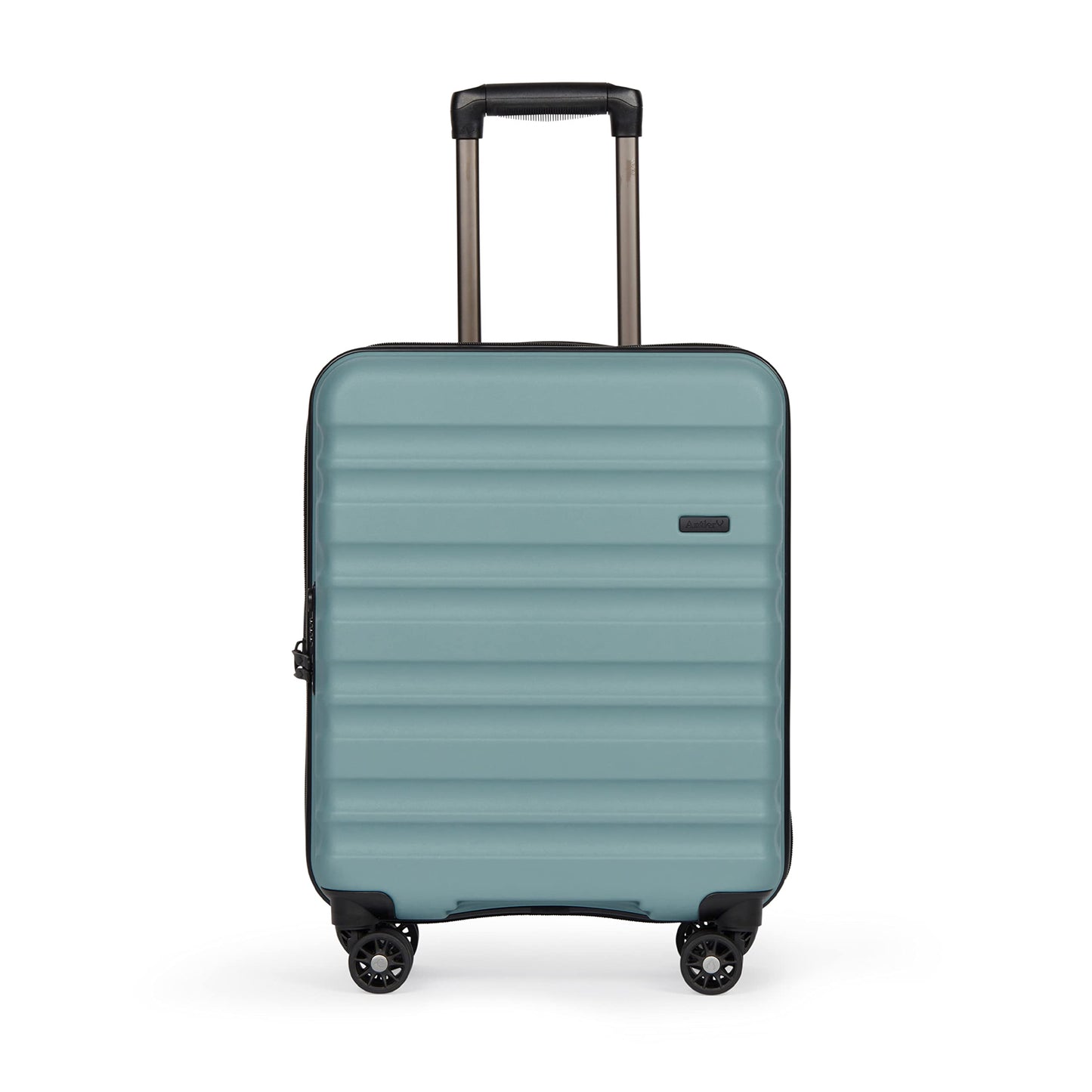 ANTLER - Cabin Suitcase - Clifton Luggage - Size Cabin, Mineral - 20x40x55, Lightweight Suitcase for Travel & Holidays - Spinner Carry On Suitcase with 4 Wheels & Twist Grip Handle -TSA Approved Locks