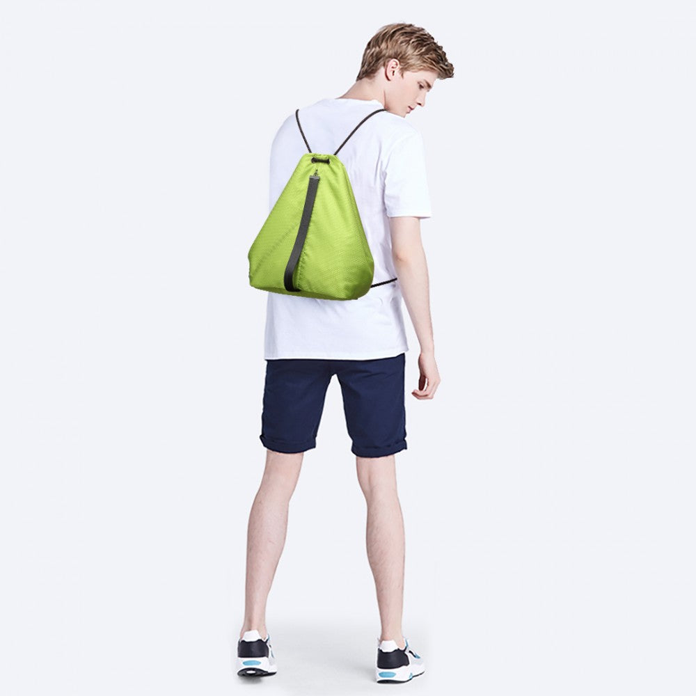 Kono Multi Access Drawstring Backpack - Green