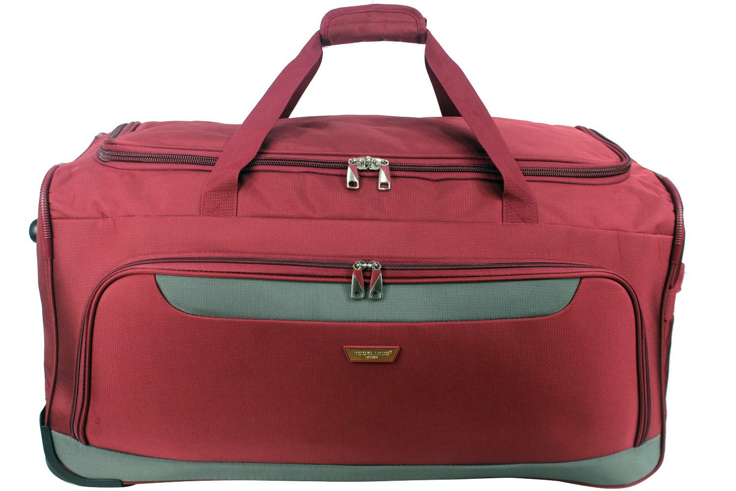 Lightweight Luggage Wheeled Trolley Holdall Suitcase Duffle Bag Rolling Hold Travel Bag AR306 (Large - 32" (H82xW42xD40 cm), Black)