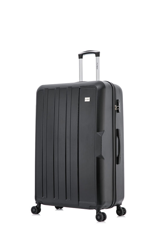 FLYMAX 24" Medium Suitcase Super Lightweight 4 Wheel Spinner Hard Shell ABS Luggage Hold Check in Travel Case