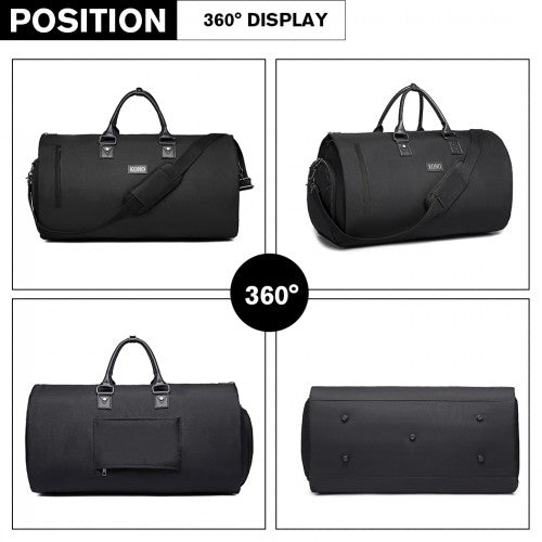 Kono Travel Suit Garment Duffle Bag - Black