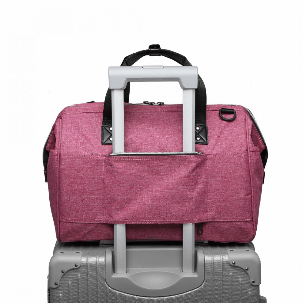 Kono Maternity Baby Changing Bag Shoulder Travel Bag - Pink