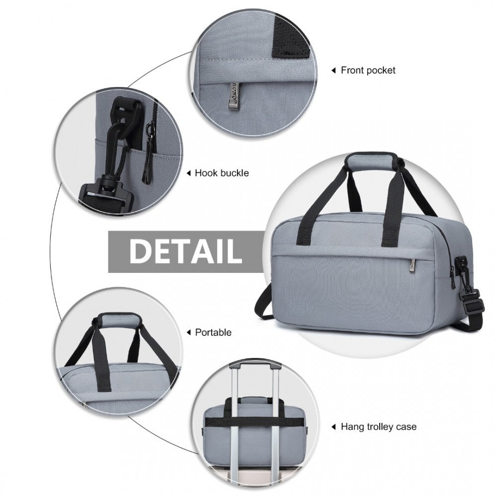Kono Multi Purpose Men's Shoulder Bag - Light Grey