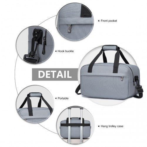 Kono Multi Purpose Men's Shoulder Bag - Light Grey