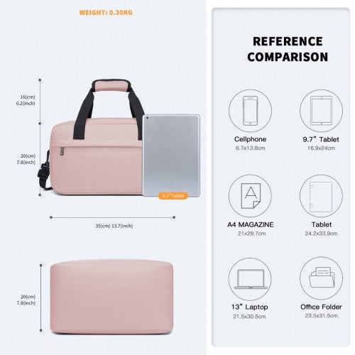 Kono Multi Purpose Men's Shoulder Bag - Pink