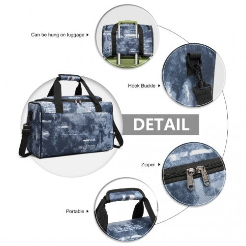 Kono Structured Travel Duffle Bag - Cloudy Blue