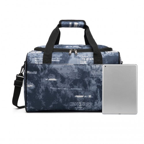 Kono Structured Travel Duffle Bag - Cloudy Blue