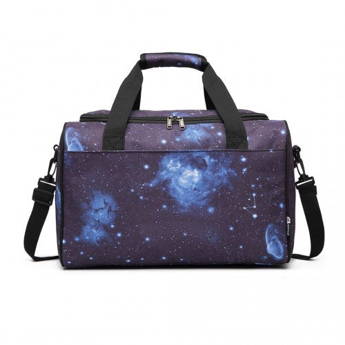 Kono Structured Travel Duffle Bag - Galaxy Blue