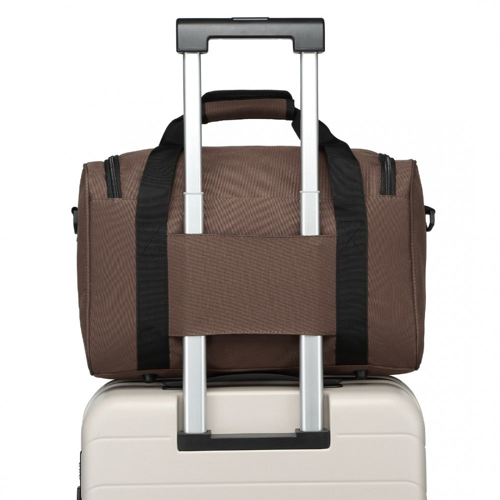 Kono Structured Travel Duffle Bag - Brown