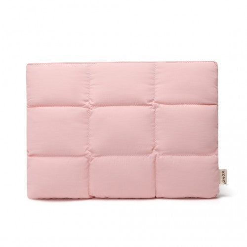 Kono Lightweight Magnetic Quilted Laptop Sleeve - Pink