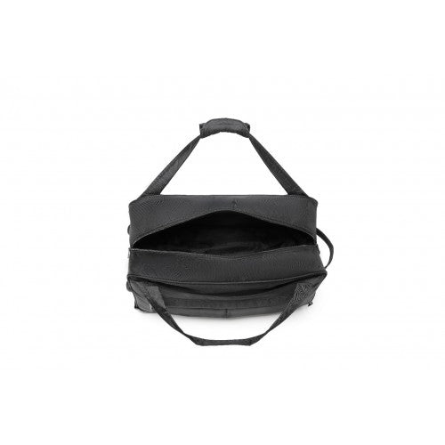 Kono Foldable Large Capacity Trolley Travel Bag - Black