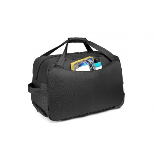 Kono Foldable Large Capacity Trolley Travel Bag - Black