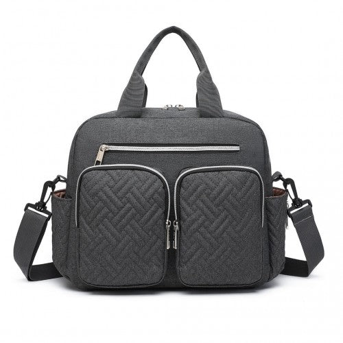 Kono Durable And Functional Changing Tote Bag - Dark Grey
