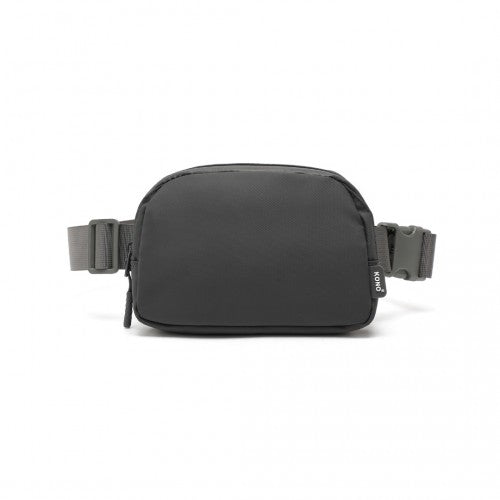 Kono Sleek And Stylish Minimalist Classic Waterproof Waist Pack - Grey