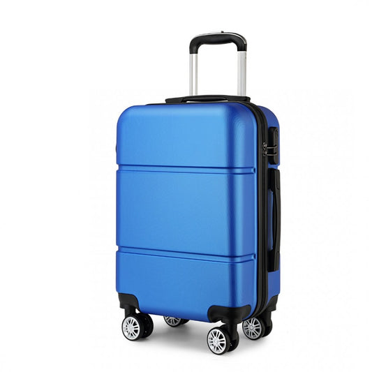 Kono Hard Shell Abs Carry On Suitcase 20 Inch - Navy