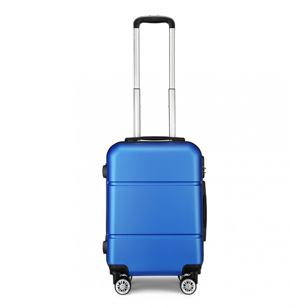 Kono Hard Shell Abs Carry On Suitcase 20 Inch - Navy