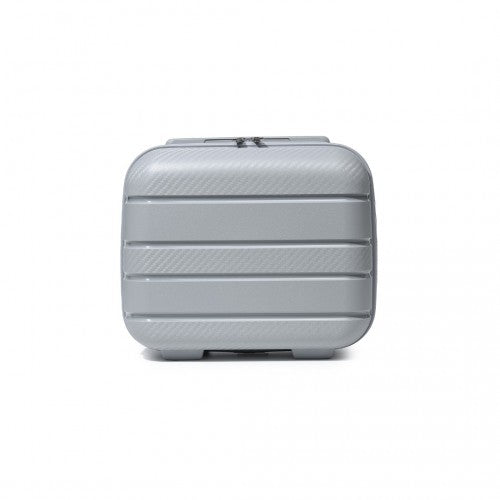 Kono 14 Inch Multi Texture Hard Shell PP Vanity Case - Grey