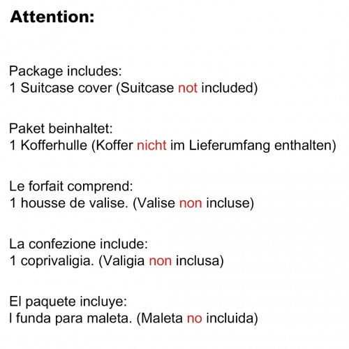 L-Cover-1 - Elastic Luggage Cover With Printed Design Small - Green