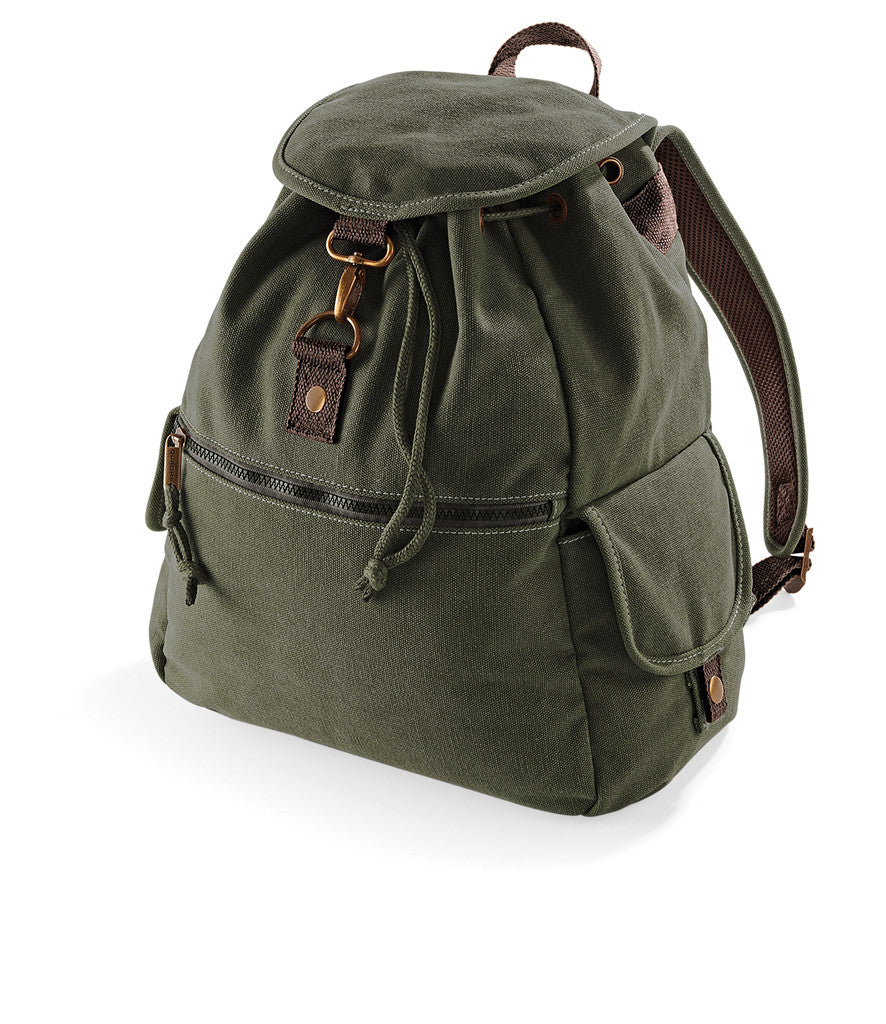 Quadra Vintage Canvas Backpack | Vintage Oxford Navy