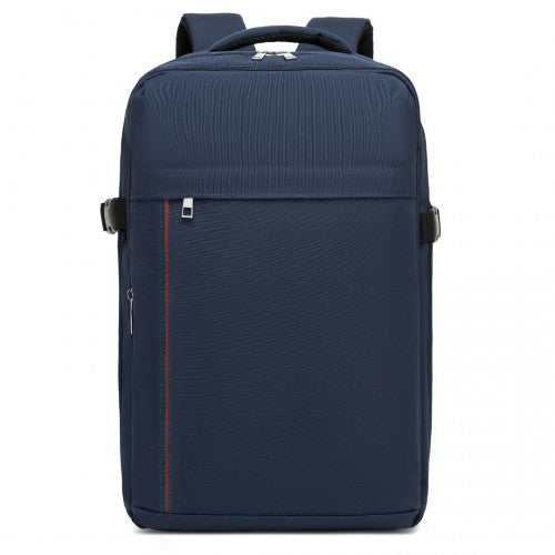 Kono 20L Cabin Backpack with Red Trim for 15.6” Laptop – Water-Resistant Travel Daypack with Luggage Strap