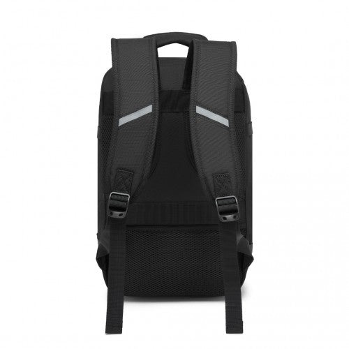 Kono Multi-purpose Business Carry-On Backpack–Fits 15.6" Laptop, Ideal for Work, Travel & Daily Commute - Black
