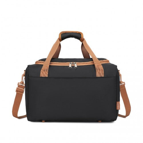 Kono Spacious Travel Storage Bag Handbag - Black And Brown
